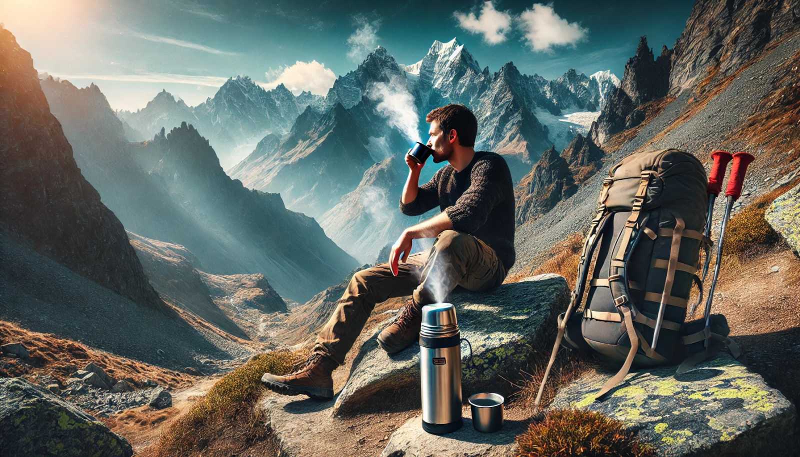 Es bueno tomar café en trekking