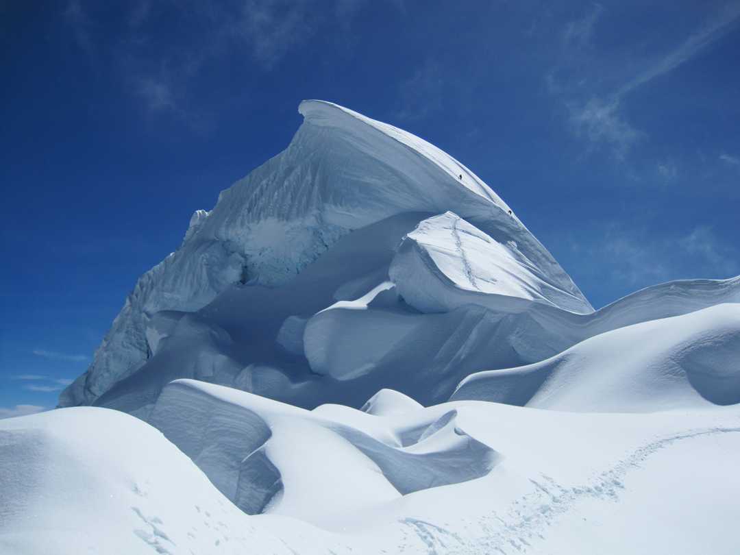 Chopicalqui is the third peak of the Huascaran massif