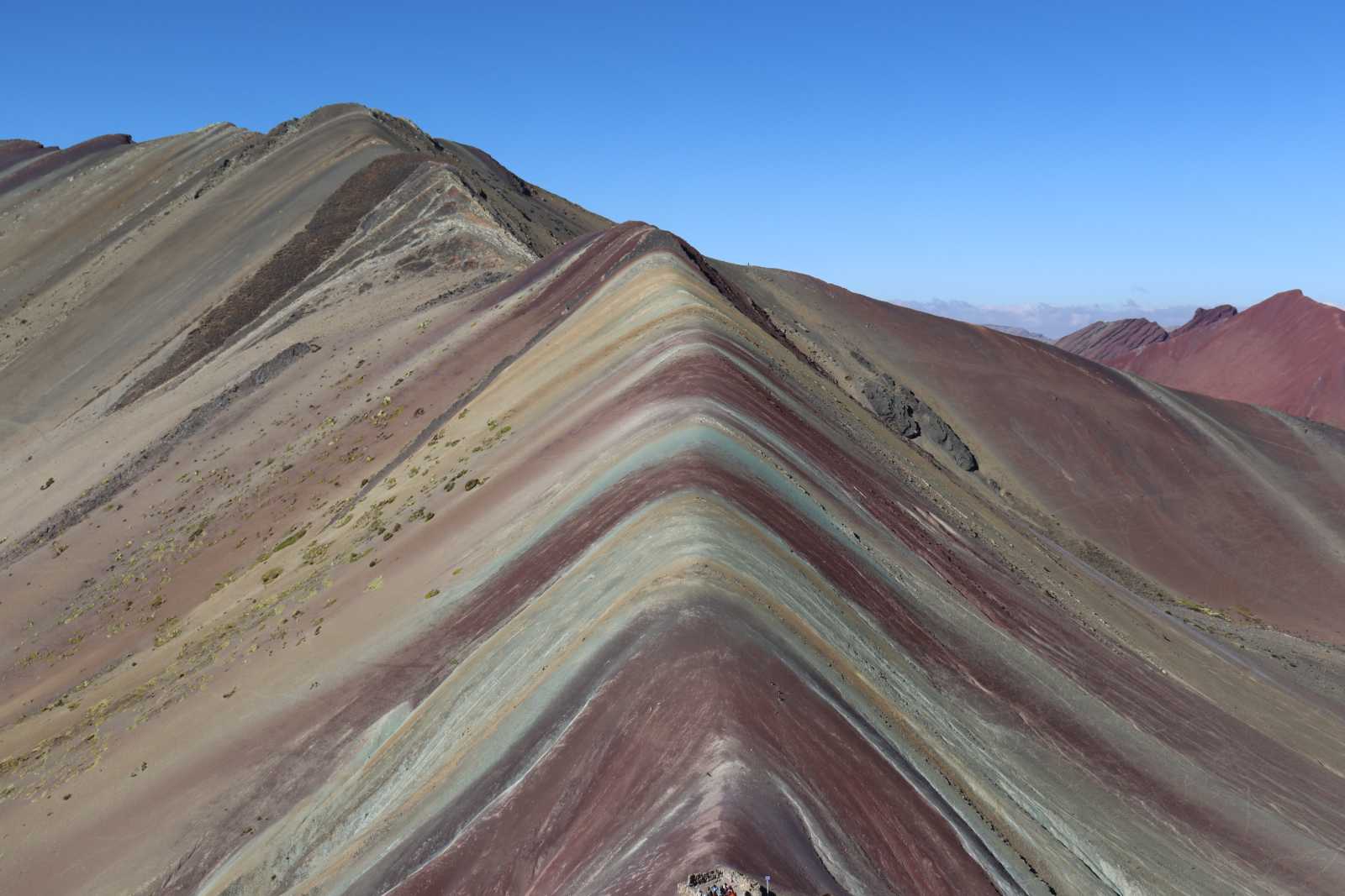 A montanha colorida Vinicunca em Cusco