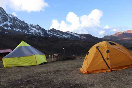 Campsite at Ananta during the trek to Rainbow Mountain