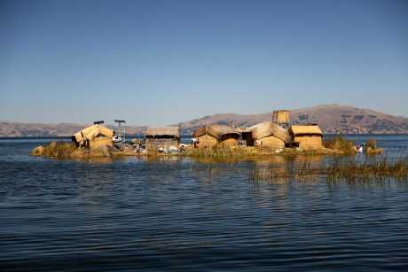 Urus Island on the tour to Puno