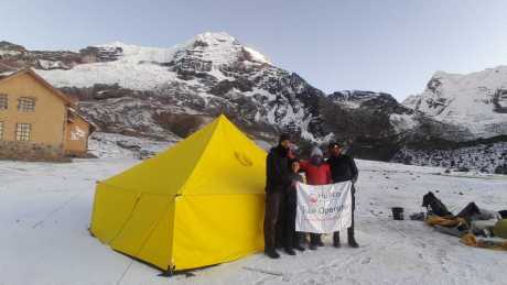 Ultimo campamento de Ausangate con niños